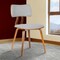 Armen Living Jaguar Mid-Century Dining Chair in Walnut Wood and Gray Fabric LCJASIWAGRAY - alternate 6